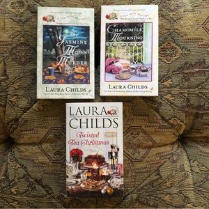 “A Tea Shop Mystery” by Laura Childs Three Books New and Like New